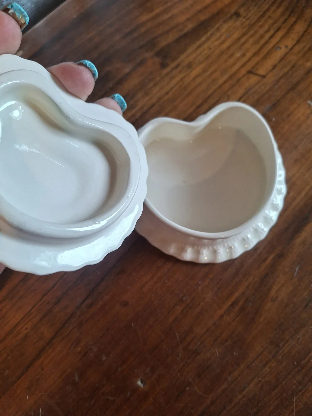 Decorative White Horse Carousel Hook & Ceramic Jewlery Box